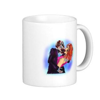 Love Zombies, zombie eating girl brains Mug