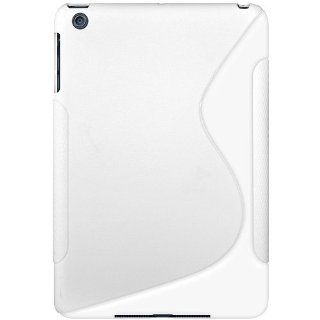 Amzer Dual Tone TPU Hybrid Skin Fit Case Cover for Apple iPad mini   Solid White (AMZ94593): Computers & Accessories
