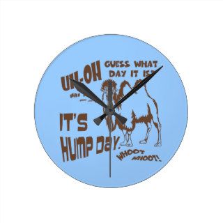 Hump Day Wednesday Funny Camel Clock