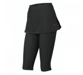 Wilson Women's Village Capri Skort   Black : Tennis Skorts : Clothing