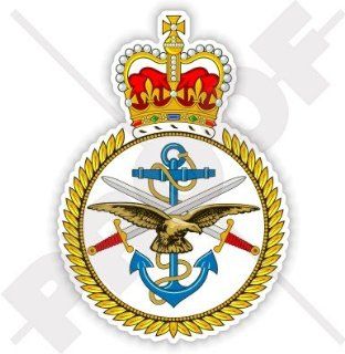 BRITISH ARMED FORCES TriService Badge United Kingdom 4" (100mm) Vinyl Bumper Sticker, Decal: Everything Else