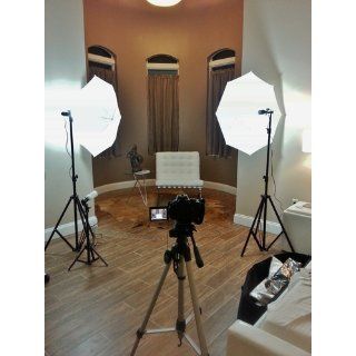 ePhoto Continuous Photography Video Studio Digital Lighting Kit 3 Point Lighting Kit with Muslin Support Stands by ePhotoInc H103 : Photographic Lighting Umbrellas : Camera & Photo