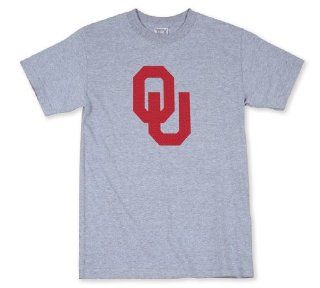 NCAA Oklahoma Sooners 100% Cotton Puff Logo Short Sleeve T Shirt, Small, Oxford : Apparel : Sports & Outdoors
