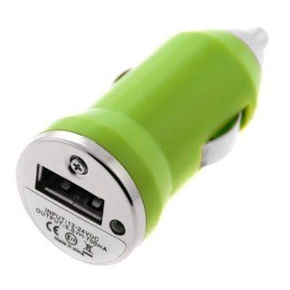 SODIAL Mini USB Car Charger Vehicle Power Adapter   Green for Apple iPhone 4 4G 16GB / 32GB 4th Generation  Other Products  