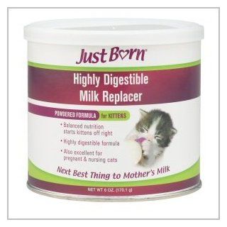 Just Born Highly Digestible Milk Replacer Powdered Formula For Kittens  6 oz. : Pet Care Products : Pet Supplies