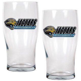 Jacksonville Jaguars NFL 2pc 20oz Pub Glass Set : Beer Glasses : Sports & Outdoors