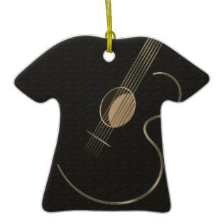 Acoustic Guitar Logo T Shirt Ornament
