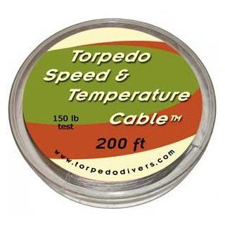 Torpedo Speed and Temperature Downrigger Cable 150# Test 200' : Lead Core And Wire Fishing Line : Sports & Outdoors