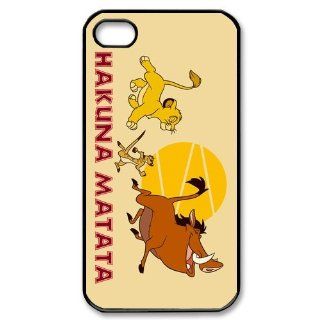 Custom Hakuna Matata Cover Case for iPhone 4 4s LS4 2038: Cell Phones & Accessories