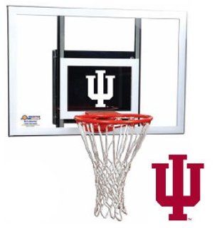 Indiana Hoosiers Goalsetter Junior Wall Mount Basketball Hoop : Wall Mount Basketball Backboards : Sports & Outdoors