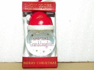 Personalized Snow Globe Ornament Special Granddaughter : Key Tags And Chains : Office Products