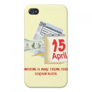 nothing is more taxing than certain death iPhone 4/4S cover