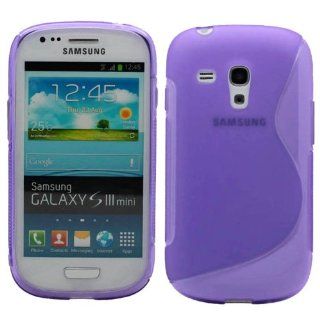 S Line Wave Flexible TPU Soft Case Cover for Samsung Galaxy S3 Mini i8190 Purple: Cell Phones & Accessories