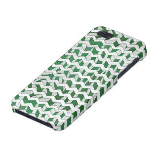 Zebra Green and White Print iPhone 5 Cases