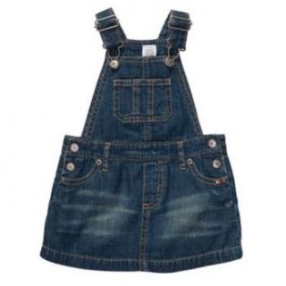 Carter's Mini Blues Baby Girls Denim Jumper (NB 24M) (9 Months): Clothing