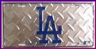 LA Los Angeles Dodgers Diamond MLB License Plate Plates Tag Tags auto vehicle car front: Everything Else