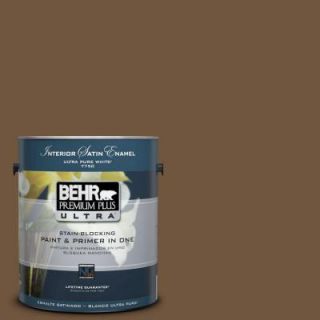 BEHR Premium Plus Ultra 1 Gal. #PPU4 20 Ancient Root Satin Enamel Interior Paint 775301