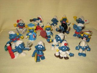 16 Vintage Smurf Figurines Peyo Schleich 2 Inch Figurines 70's & 80's : Other Products : Everything Else