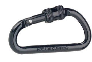 Exercise Gear, Fitness, Rothco Black 80 mm Locking Carabiner Shape UP, Sport, Training : Sports & Outdoors
