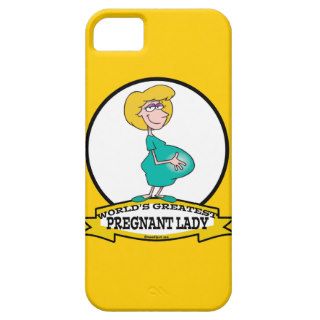 WORLDS GREATEST PREGNANT LADY CARTOON iPhone 5 CASES