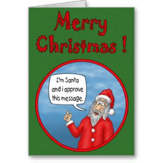 Funny Christmas Cards Santa’s Approval