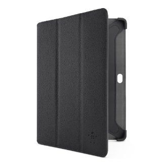 Tri Fold Folio F8M457vfC00 case with stand   black: Computers & Accessories