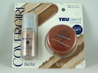 Covergirl Tru Blend Liquid Makeup Double Pack #415 Natural Ivory + #440 Natural Bronze Naturally Luminous Bronzer With Minerals  Makeup Sets  Beauty