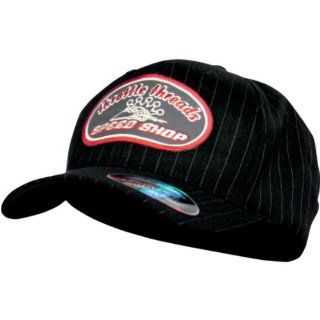 Throttle Threads Speed Shop Flex Fit Hat , Gender Mens/Unisex, Primary Color Black, Size Sm/Md TT441H95BSSM Automotive