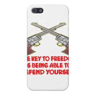 The Key To Freedom Is Able To Defend Yourself iPhone 5 Case