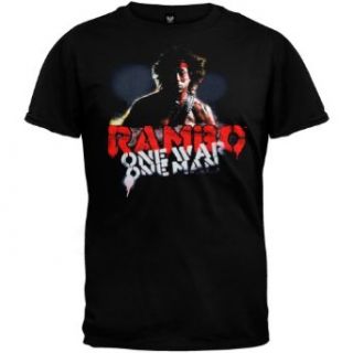 Rambo   One War One Man T Shirt: Movie And Tv Fan T Shirts: Clothing