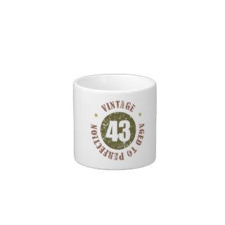 43rd Birthday Vintage Espresso Cups
