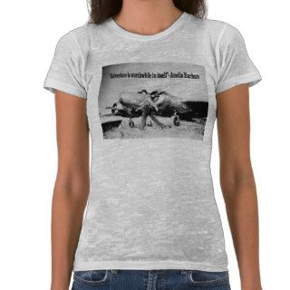 Amelia Earhart  Adventure quote T Shirt