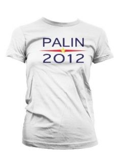 Palin 2012 Juniors T shirt, Sarah Palin 2012 Womens Juniors T shirt, Republican, Tea Party Girls Juniors T shirt: Clothing
