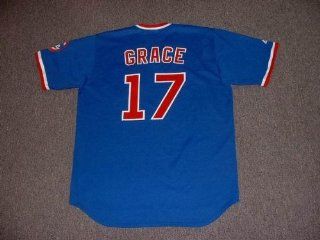 MARK GRACE Chicago Cubs 1989 Majestic Cooperstown THROWBACK Baseball Jersey, Large : Sports Fan Baseball And Softball Jerseys : Sports & Outdoors