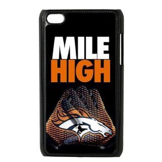 Cool NFL Denver Broncos Team Logo Mile High iPod Touch 4th Generation Hard Plastic Case Cover   Black: Cell Phones & Accessories