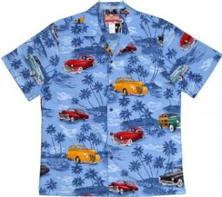 Men's Diamond Head Classic Cars Hawaiian Aloha Shirt at  Mens Clothing store Button Down Shirts