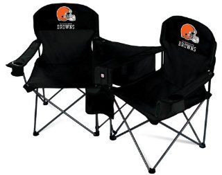 NFL Conversation Chair (Cleveland Browns) : Sports Fan Folding Chairs : Sports & Outdoors