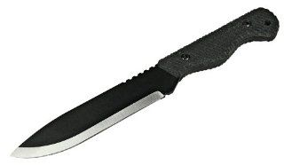 Hot Shot Tactical Long Fixed Blade Knife, Matt Black : Tactical Fixed Blade Knives : Sports & Outdoors