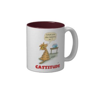 Cartoon Coffee Mugs: Cattitude
