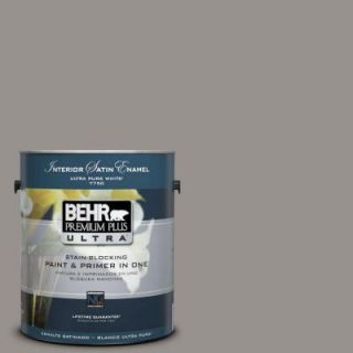 BEHR Premium Plus Ultra 1 Gal. #PPU18 16 Elephant Skin Satin Enamel Interior Paint 775401