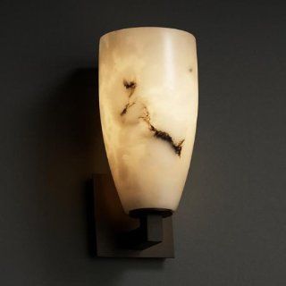 Justice Design FAL 8921 28 ABRS LumenAria   One Light Wall Sconce, Choose Finish: Antique Brass Finish, Choose Lamping Option: Standard Lamping  