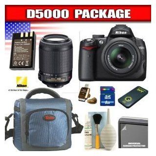Nikon D5000   Digital camera   SLR   12.3 Mpix   Nikon AF S DX 18 55mm and 55 200mm lenses   optical zoom: 3 x   supported memory: SD, SDHC : Camera & Photo