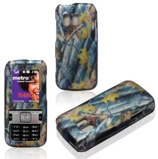 2D Camo Branches Samsung Straight Talk R451c, TracFone SCH R451c, Messenger R450 Cricket, MetroPCS Case Cover Hard Snap on Rubberized Touch Phone Cover Case Faceplates: Cell Phones & Accessories