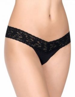 Hanky Panky Women's Hank Panky Cotton Low Rise Thong Panty, Black, One Size at  Womens Clothing store: Thong Underwear