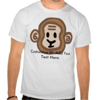 Monkey ~ Chimpanzee Ape Cartoon Animal Tshirt