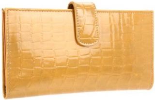 Tusk Antique Croco Slim Clutch Wallet AC 455 Wallet,Sepia,One Size: Shoes