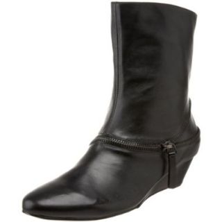 Nine West Women's Wendel Boot,Black Leather,5 M US: Shoes