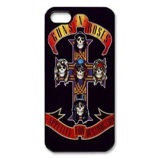Custom Gun Roses Cover Case for iPhone 5 5S LS 1384: Cell Phones & Accessories