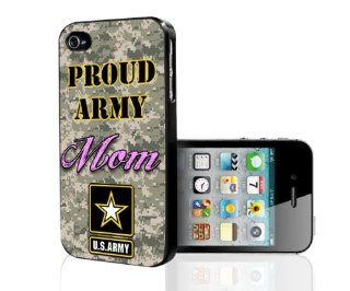 Proud Army Mom U.S American Soldier Iphone 4 4s Hard Case Cover: Cell Phones & Accessories