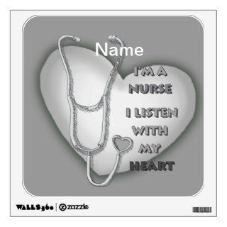 Gray Heart Nurse Room Graphics